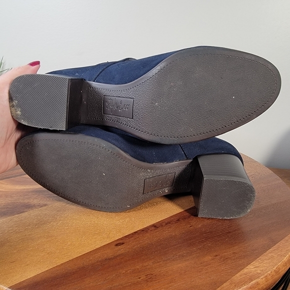 Style & Co Blue Faux Suede Mary Jane heels Size 9.5 - Picture 11 of 17